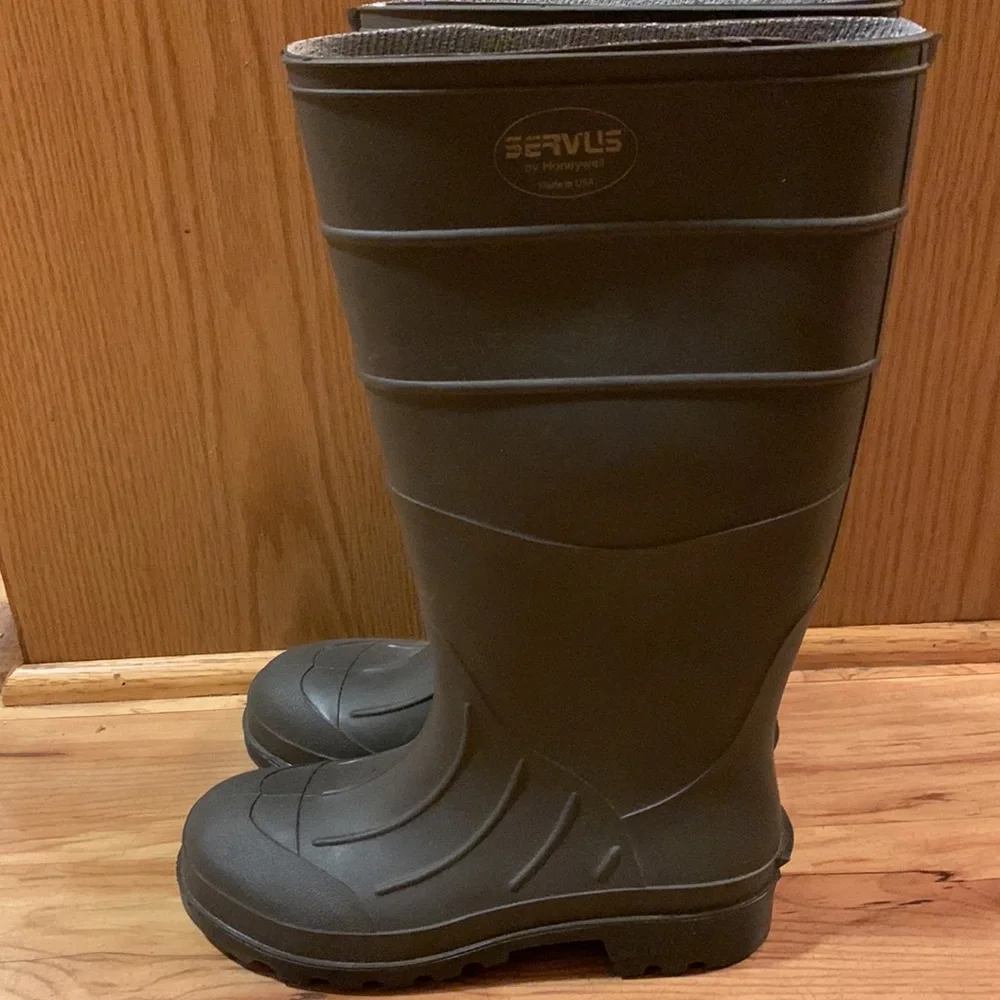 Honeywell Servus USA RUBBER RAIN MUCK BOOTS steel toe waterproof size 4.5